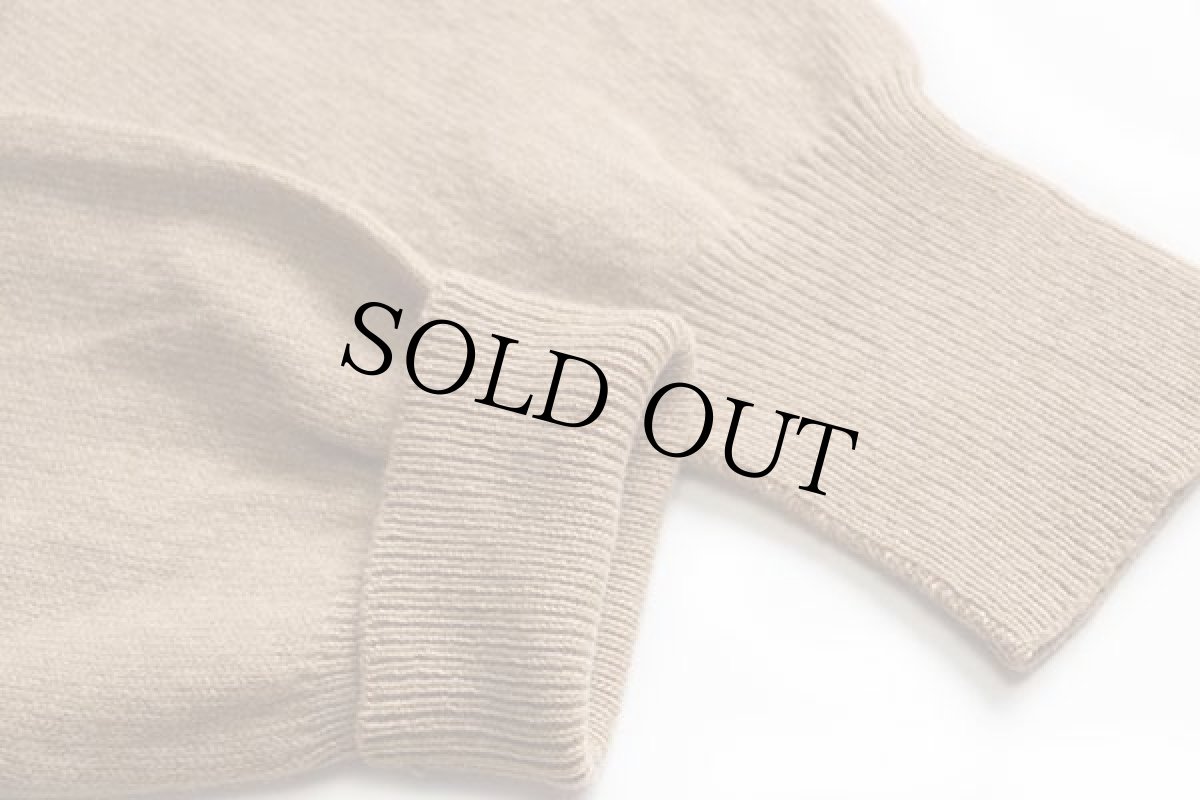 画像6: 90s ポロ ラルフローレン ワンポイント ラムウールニット ポロシャツ ライトブラウン XL (6)