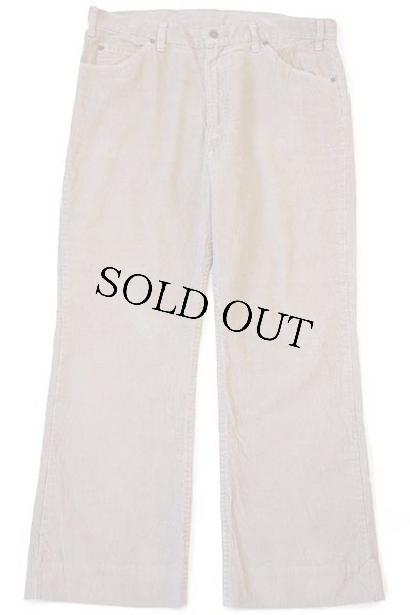 画像2: 80s USA製 Levi'sリーバイス 517 コーデュロイパンツ ベージュ w38★ブーツカット (2)