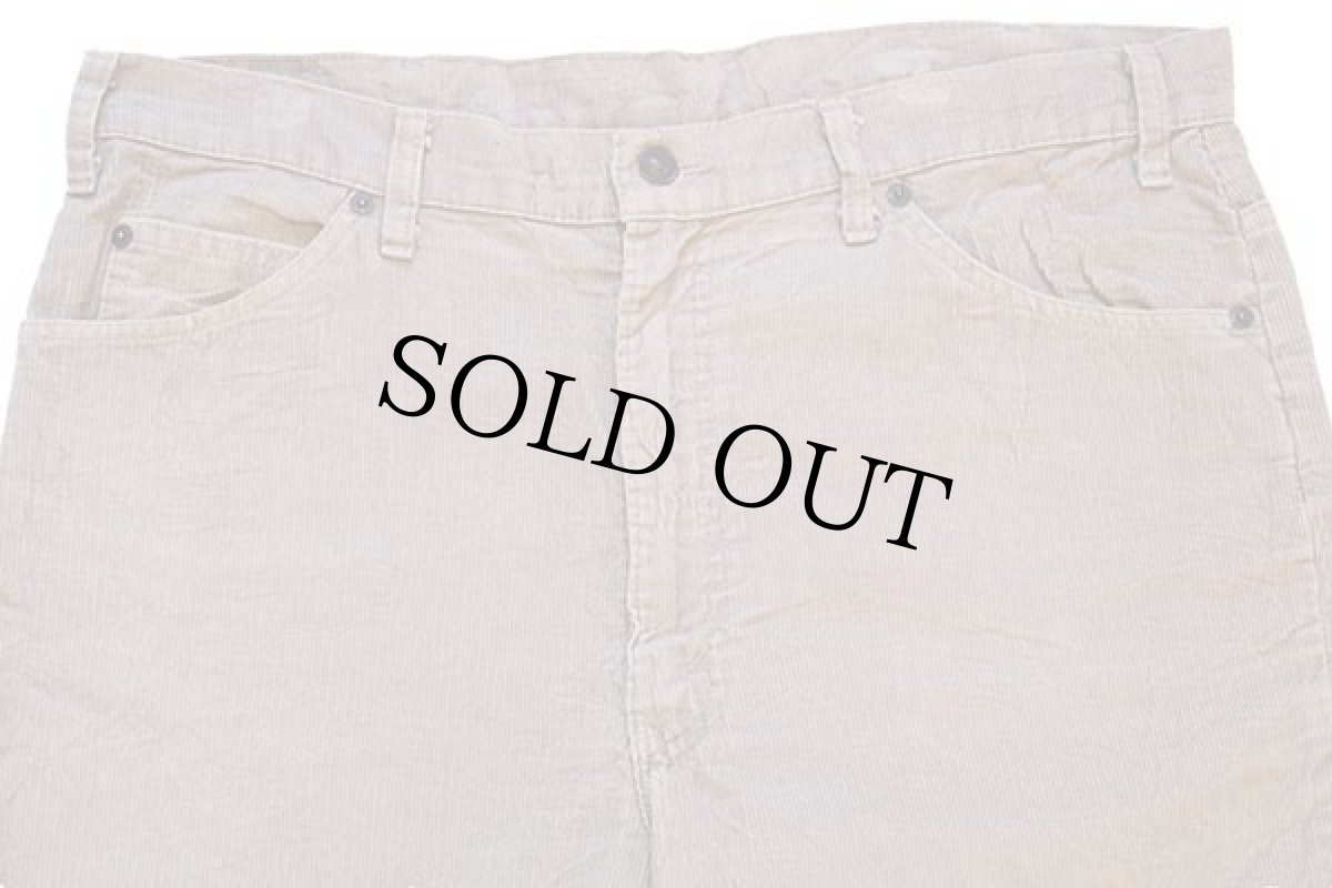 画像4: 80s USA製 Levi'sリーバイス 517 コーデュロイパンツ ベージュ w38★ブーツカット (4)