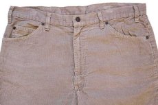 画像4: 80s USA製 Levi'sリーバイス 517 コーデュロイパンツ ベージュ w38★ブーツカット (4)