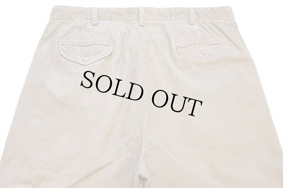 画像5: 00s ポロ ラルフローレン HAMMOND PANT ツータック コットン コーデュロイパンツ ベージュ w38 L30★09 (5)