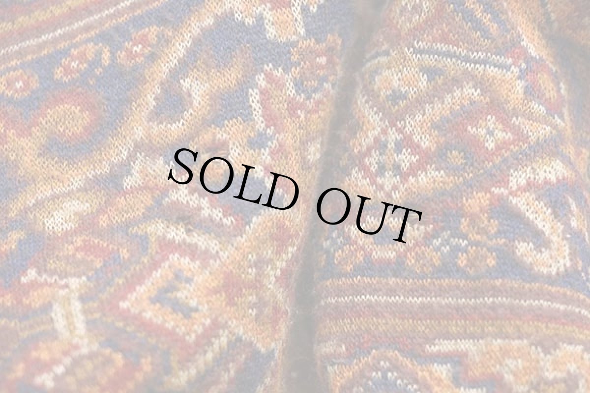 画像7: イタリア製 FERRETTI JEANSPHILOSOPHY 民族柄 ウール混 ニット パーカー 8 (7)