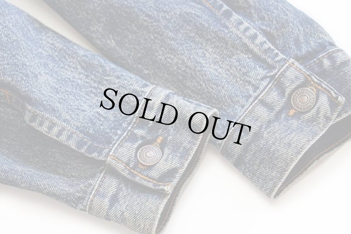 画像7: 80s USA製 Levi'sリーバイス 57514 ケミカルウォッシュ デニムジャケット 4ポケット ボーイズL★アシッド (7)