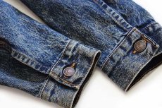 画像7: 80s USA製 Levi'sリーバイス 57514 ケミカルウォッシュ デニムジャケット 4ポケット ボーイズL★アシッド (7)