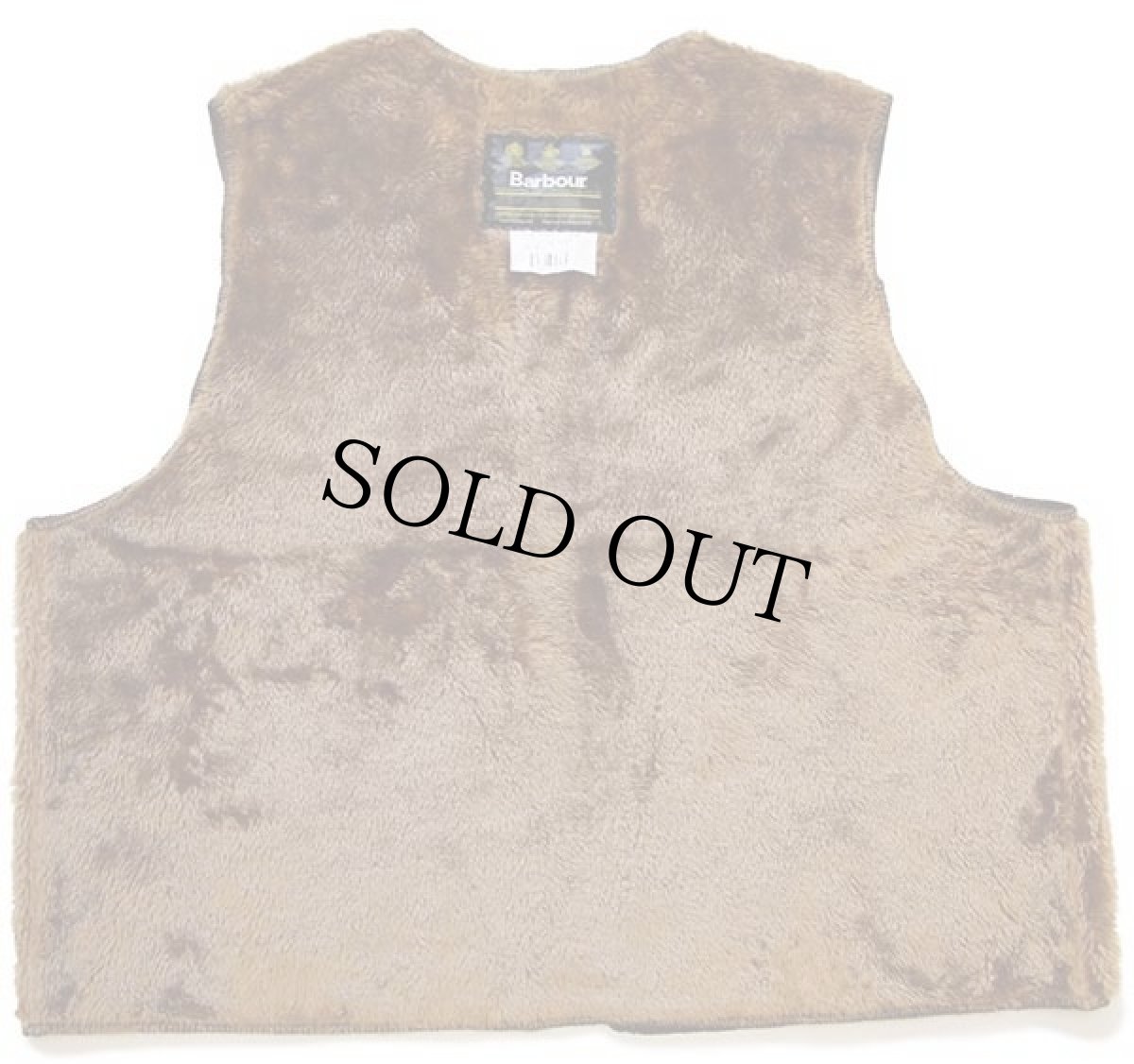 画像2: 90s 英国製 Barbourバブアー A297 パイルライナー ボア ベスト ブラウン C52★37 (2)