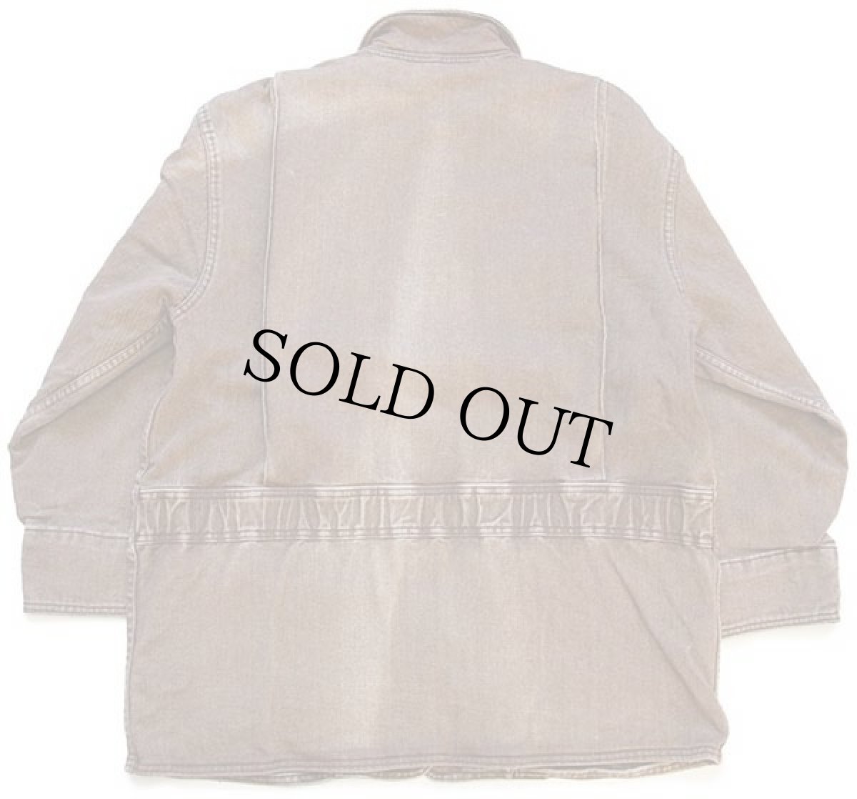 画像2: 90s Woolrichウールリッチ フォークロア柄 ウールライナー カラーデニム フィールドコート 茶 フェード★ジャケット (2)