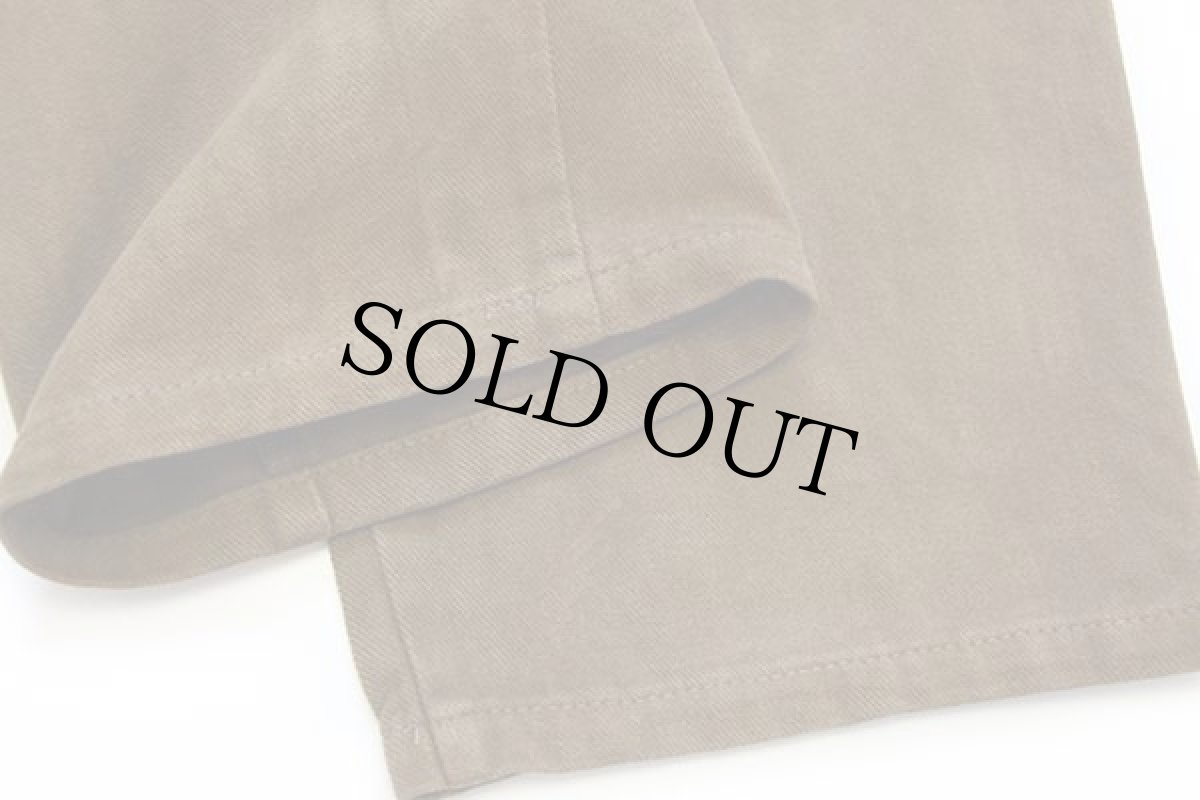 画像7: 90s イタリア製 Henry Cotton's ツータック スラックス モールスキンパンツ ブラウン 48 (7)