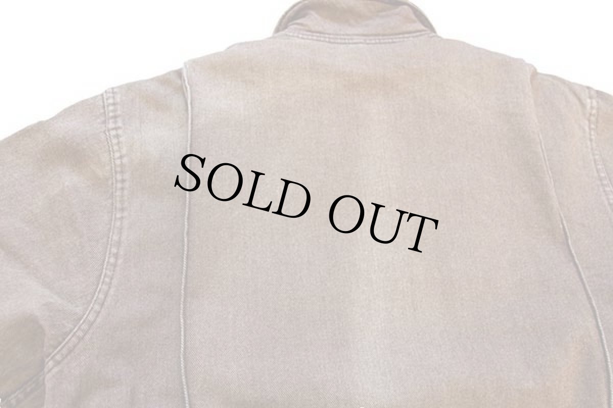 画像7: 90s Woolrichウールリッチ フォークロア柄 ウールライナー カラーデニム フィールドコート 茶 フェード★ジャケット (7)