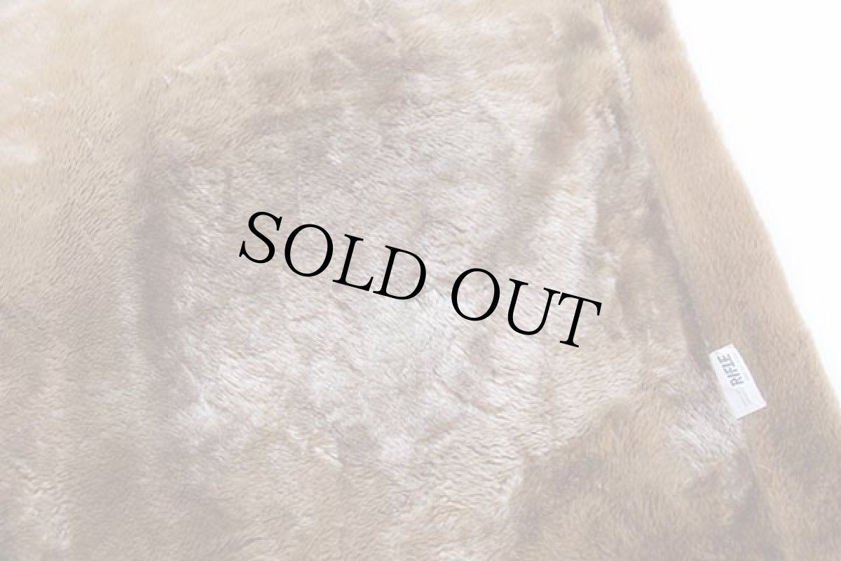 画像7: 90s 英国製 RIFLE パイルライナー ボア ベスト ブラウン (7)