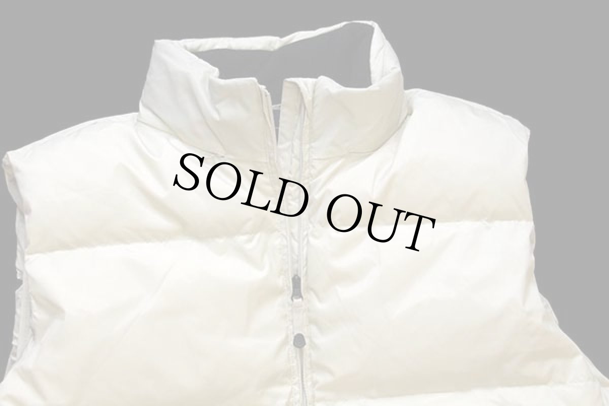 画像3: 00s GAPギャップ フリースライナー ナイロン ダウンベスト アイボリー XL (3)