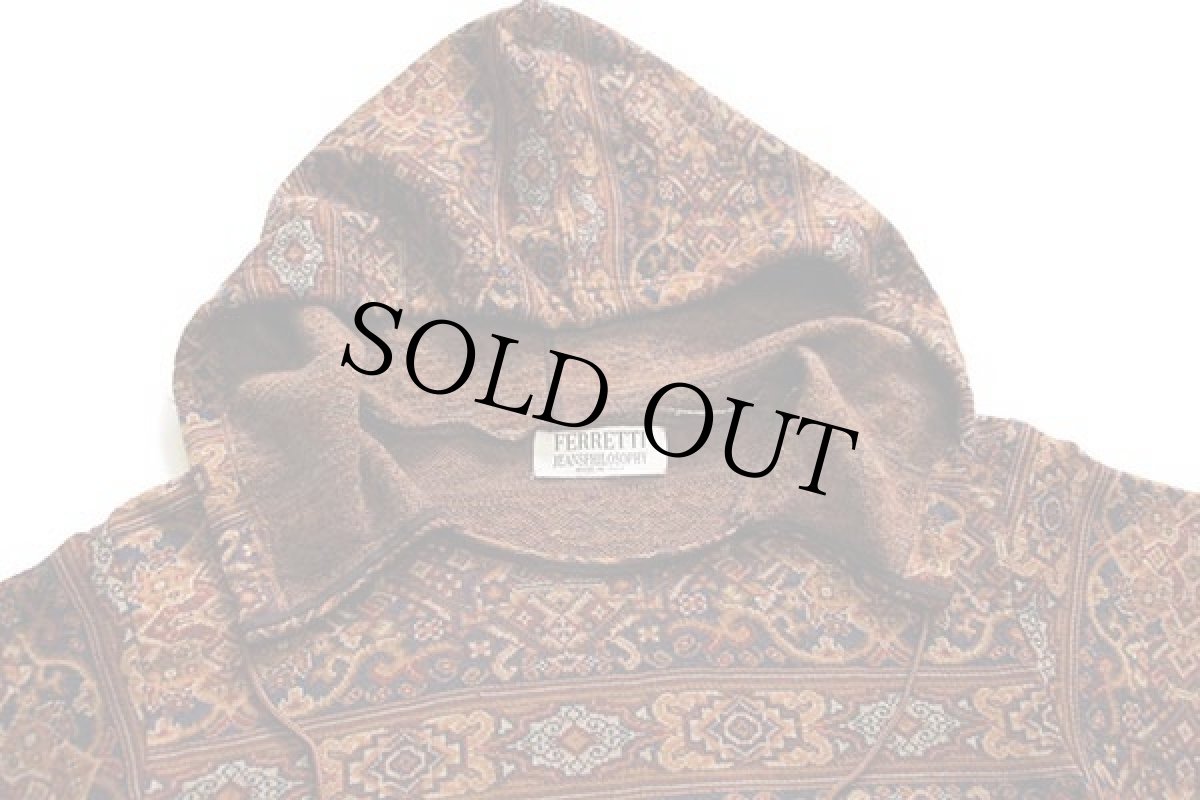 画像3: イタリア製 FERRETTI JEANSPHILOSOPHY 民族柄 ウール混 ニット パーカー 8 (3)