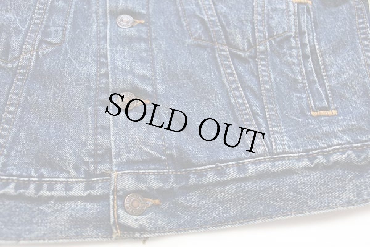 画像6: 80s USA製 Levi'sリーバイス 57514 ケミカルウォッシュ デニムジャケット 4ポケット ボーイズL★アシッド (6)