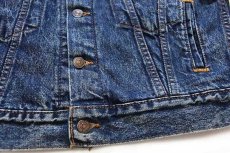 画像6: 80s USA製 Levi'sリーバイス 57514 ケミカルウォッシュ デニムジャケット 4ポケット ボーイズL★アシッド (6)