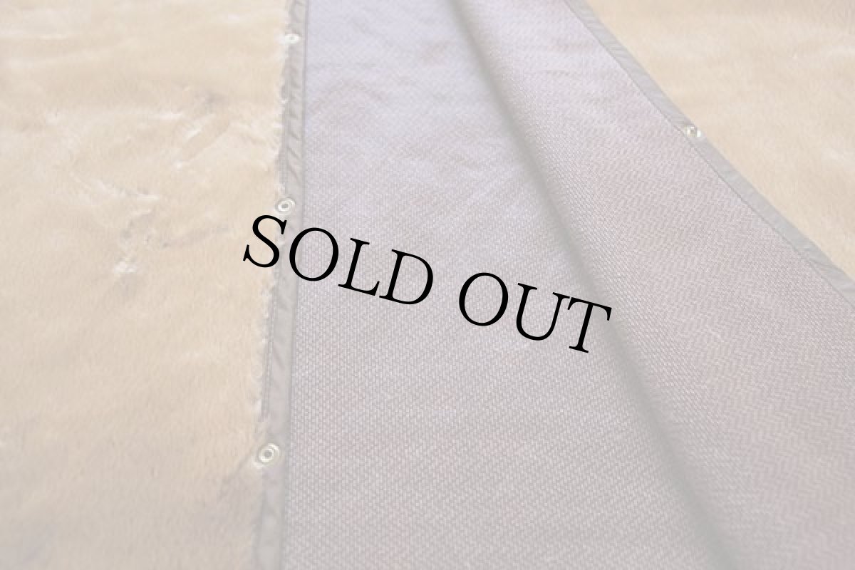 画像6: 90s 英国製 RIFLE パイルライナー ボア ベスト ブラウン (6)