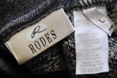 画像4: 90s イタリア製 RODES 編み柄 襟付き ウール×アクリルニット セーター L★A ポロシャツ (4)