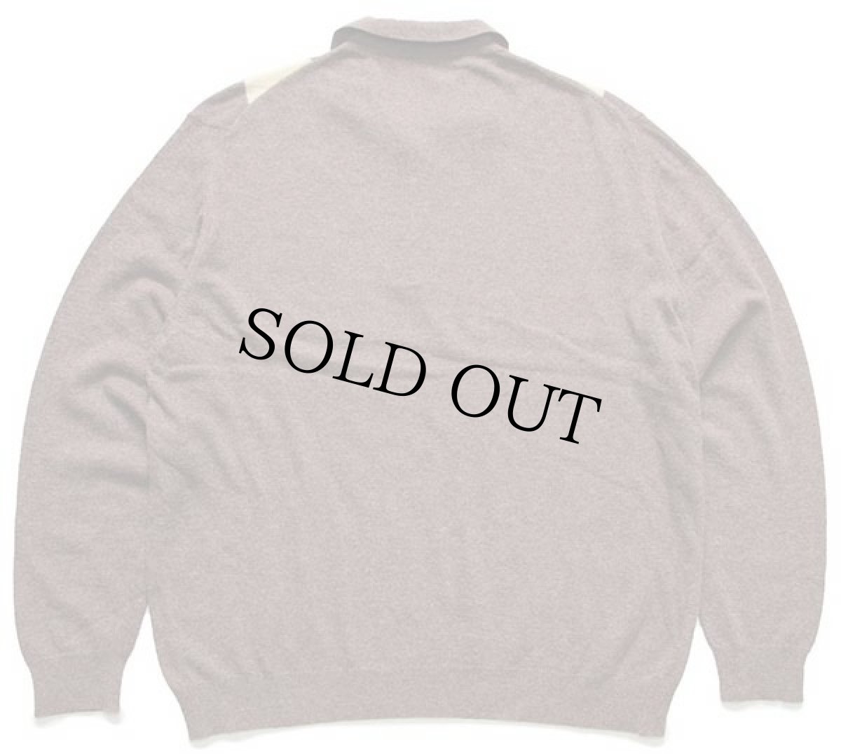 画像2: 90s イタリア製 UNKNOWN アーガイル柄 ウール×ナイロンニット ポロシャツ XL★セーター (2)