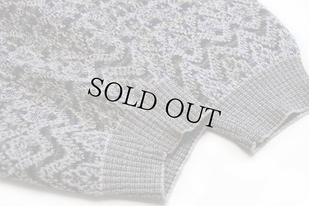 画像7: 90s イタリア製 RODES 編み柄 襟付き ウール混 ニット セーター★B ポロシャツ (7)