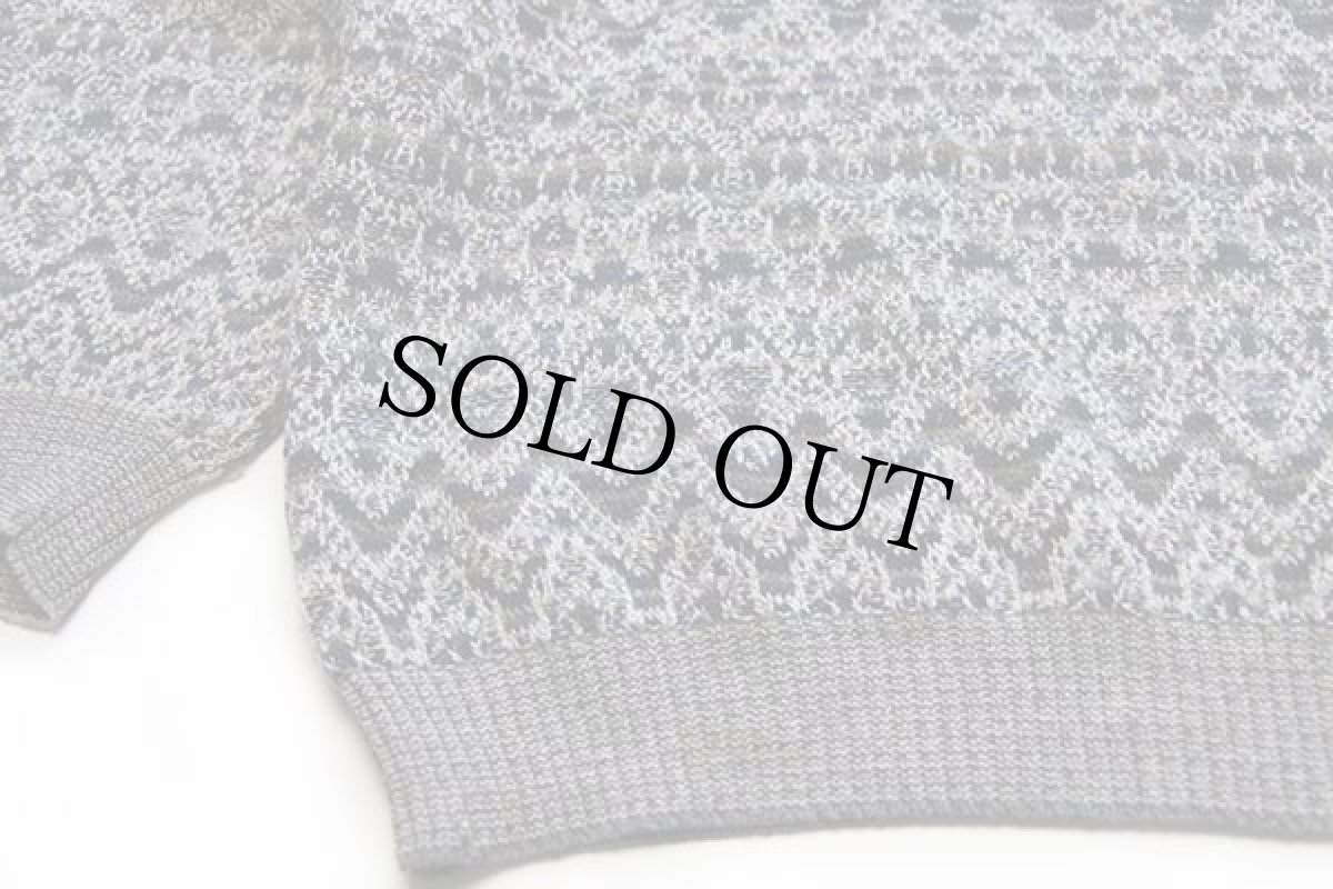 画像6: 90s イタリア製 RODES 編み柄 襟付き ウール混 ニット セーター★B ポロシャツ (6)