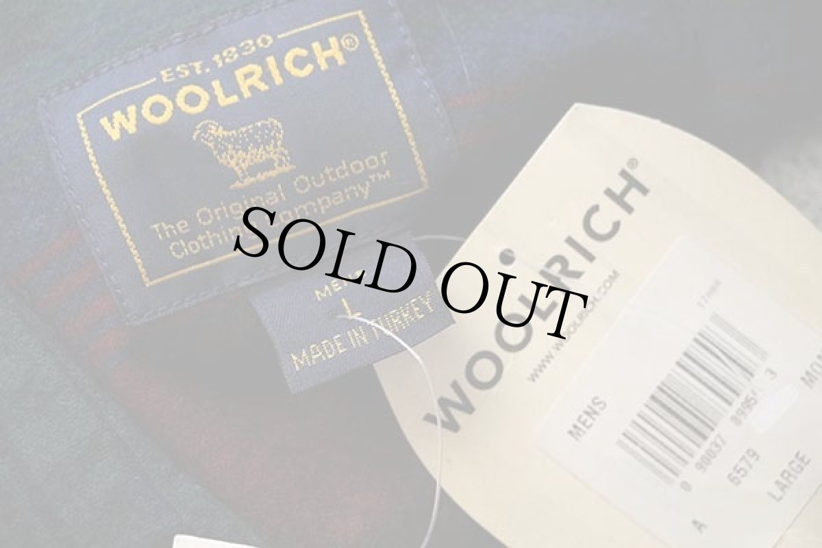 画像5: デッドストック★00s トルコ製 Woolrichウールリッチ ラグ柄 ボタンダウン コットン シャモアクロスシャツ L (5)