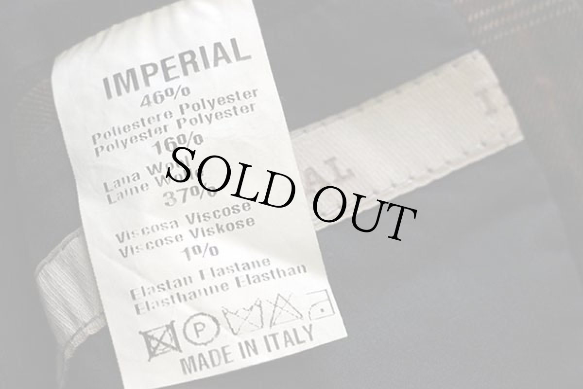 画像4: イタリア製 IMPERIAL タータンチェック 切りっぱなしデザイン 2つボタン テーラードジャケット (4)