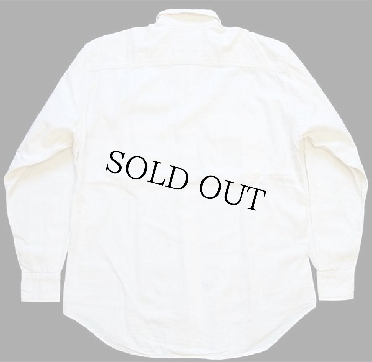 画像2: 80s USA製 ラルフローレン コットン ワークシャツ 生成り 6 (2)