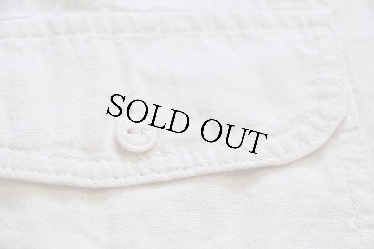 画像5: 80s USA製 ラルフローレン コットン ワークシャツ 生成り 6 (5)