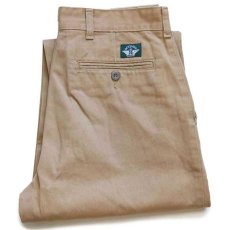 画像1: 90s DOCKERSドッカーズ コットンツイル チノパン カーキ w30 L30★ユーロ Levi'sリーバイス (1)