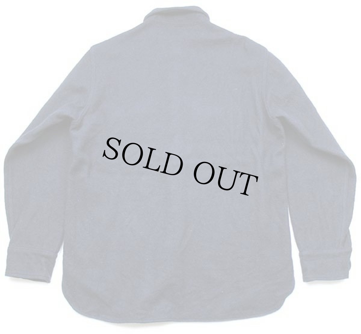 画像2: 70s USA製 Woolrichウールリッチ 無地 ウールシャツ 濃紺 M (2)