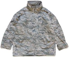画像1: 00s 米軍 USAF APECS ABU デジタル タイガーカモ GORE-TEXゴアテックスパーカー L-R★05 (1)