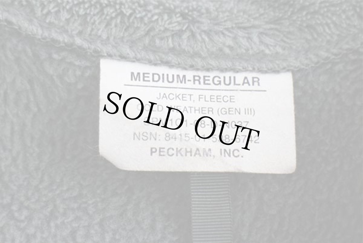 画像4: 00s 米軍 ECWCS GEN3 LEVEL3 POLARTEC フリースジャケット フォリアージグリーン M-R (4)