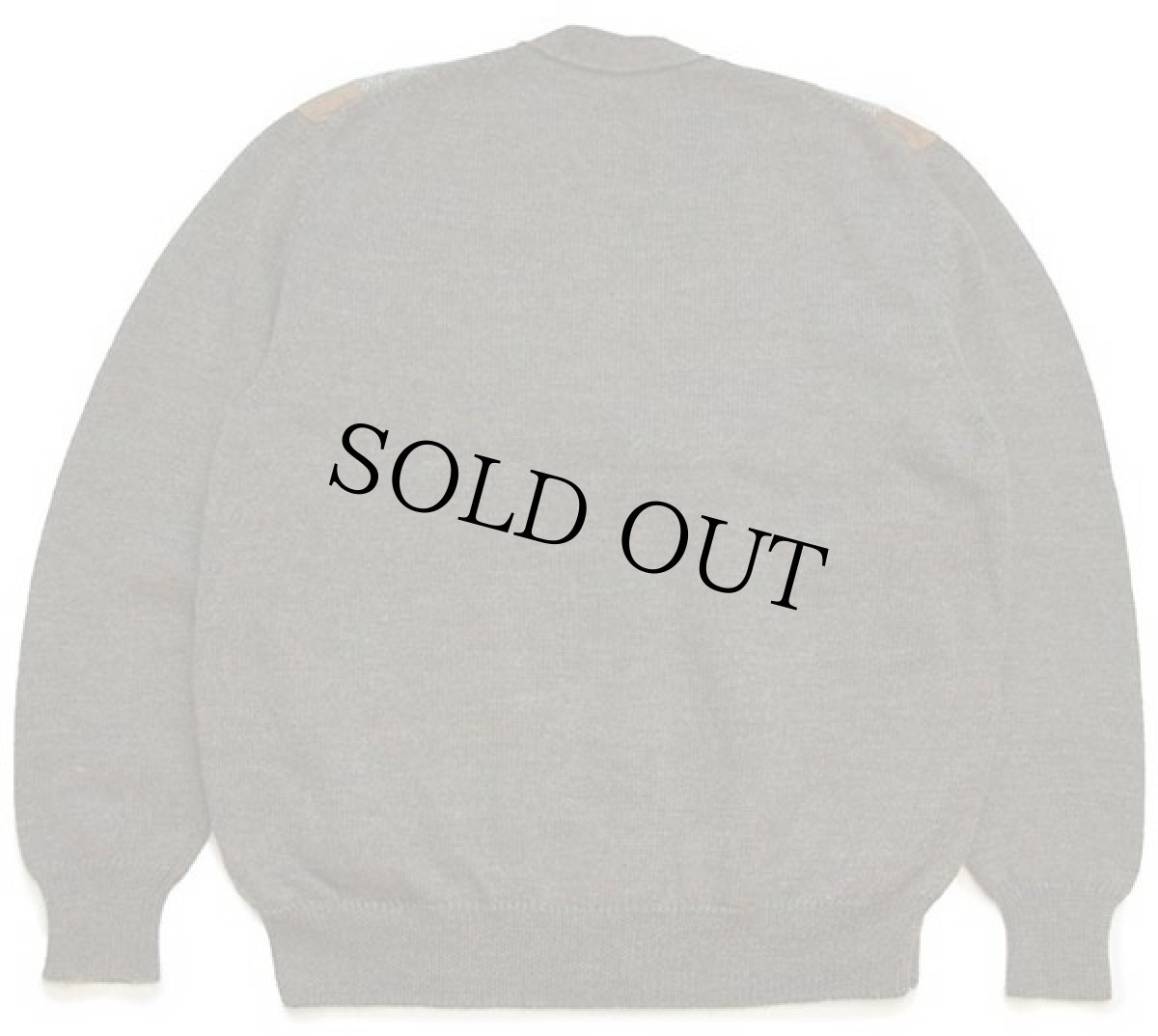 画像2: 90s イタリア製 JOHN ASHFIELD パッチワーク切り替え ウールニット カーディガン 52 (2)