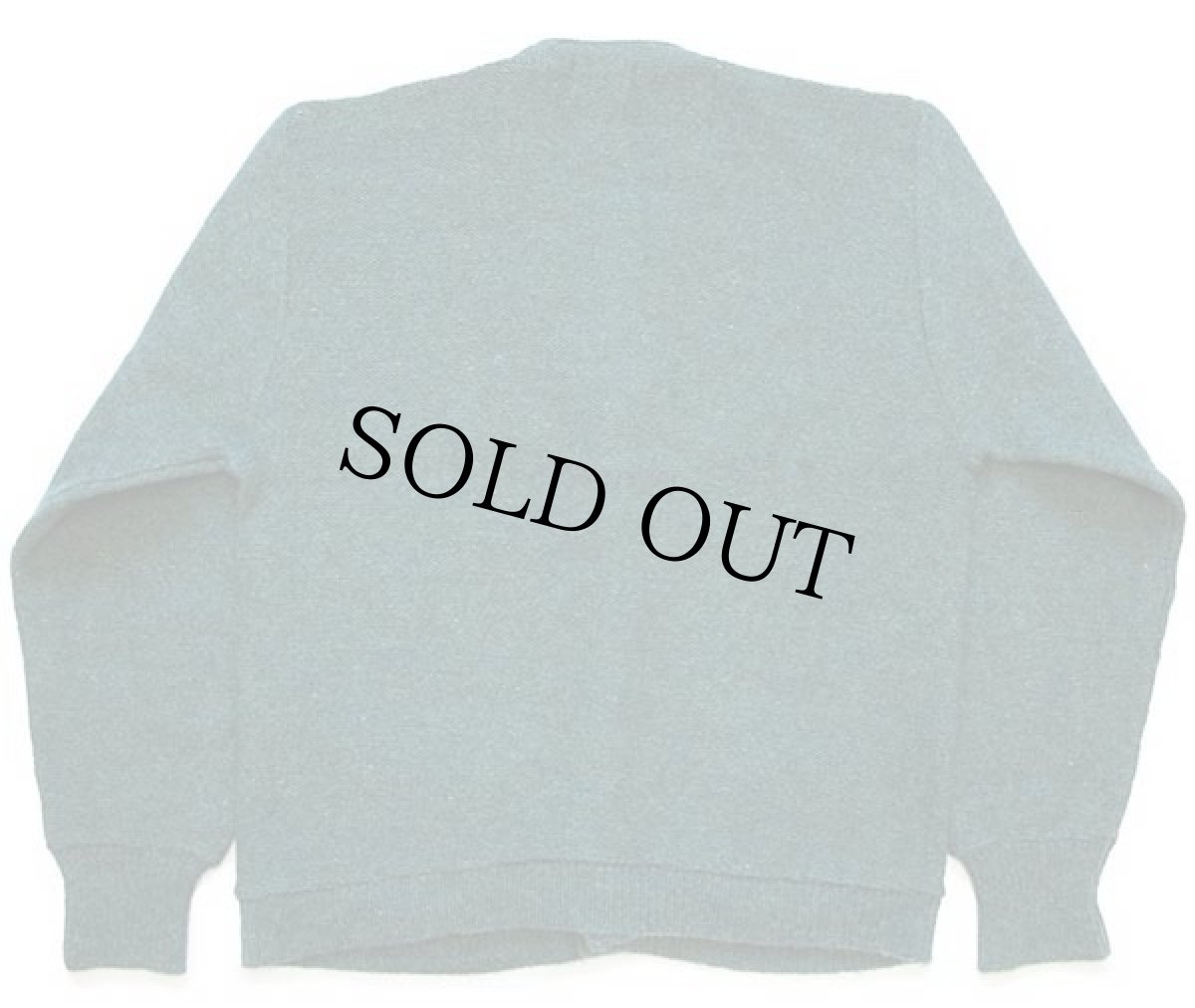 画像2: 60s Gloray Knitting Mills ネップ入り ウール×アルパカ×アクリルニット カーディガン 緑 ミックス M (2)