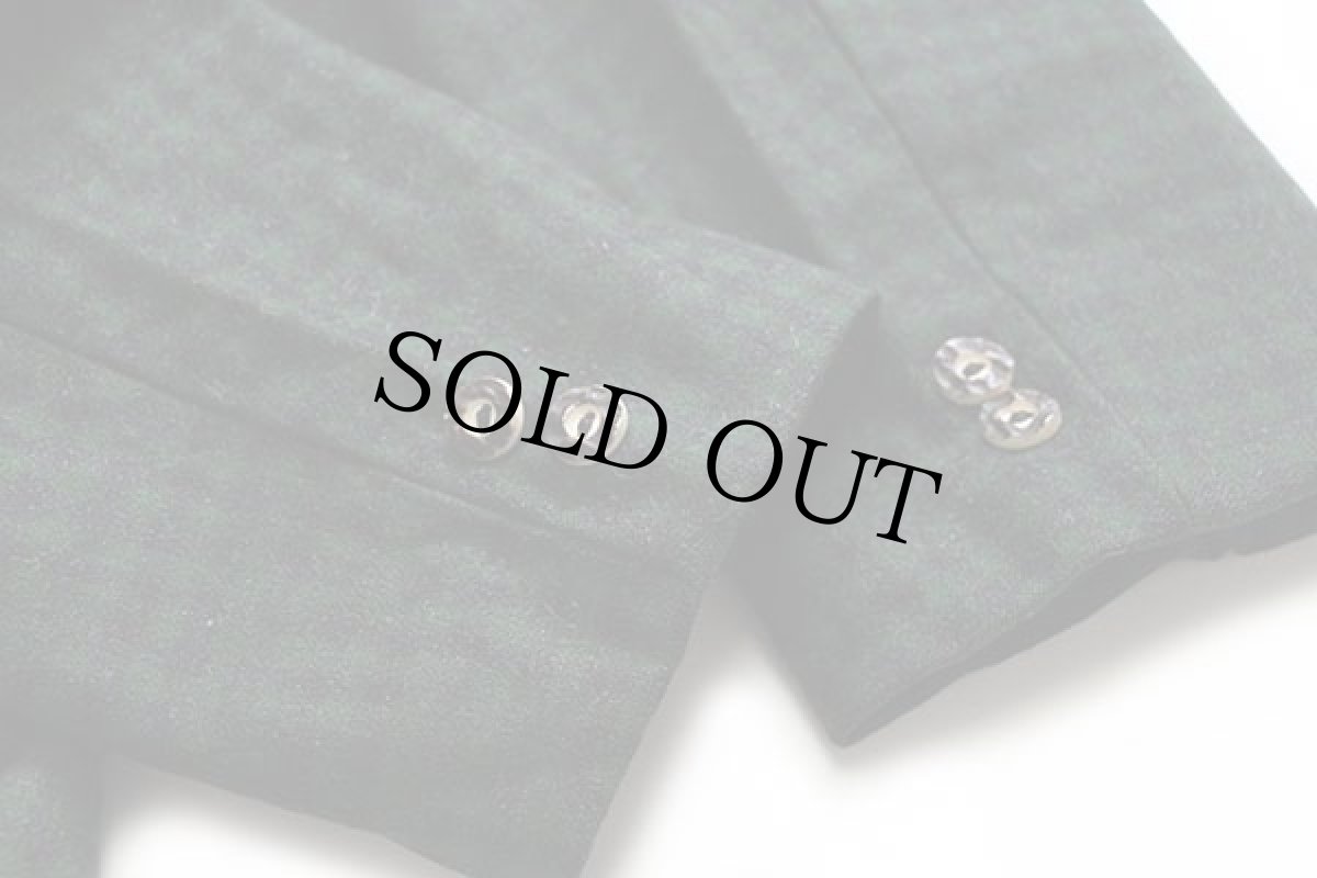 画像7: オーストリア製 pe-ko スタンドカラー ギンガムチェック チロリアン ウールジャケット 緑×黒 (7)