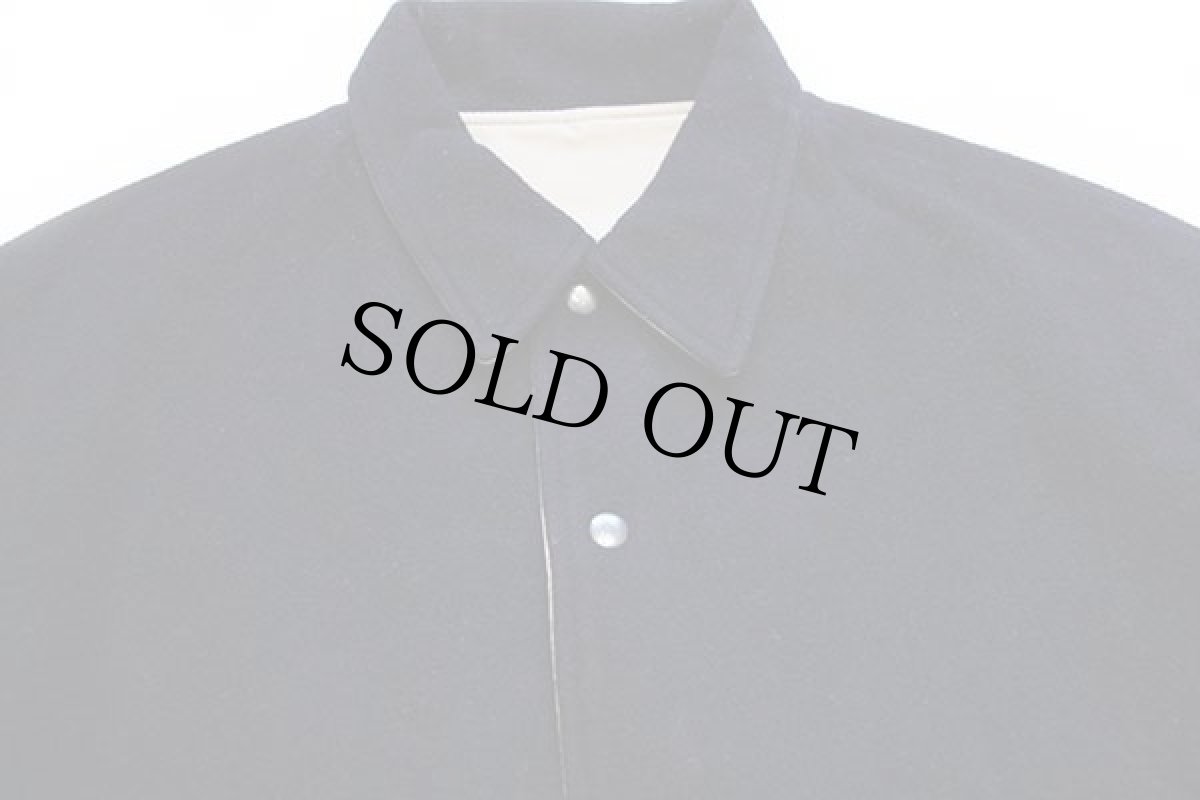 画像3: 90s ポロ ラルフローレン 無地 リバーシブル ウール×コットンジャケット 濃紺×カーキ M (3)