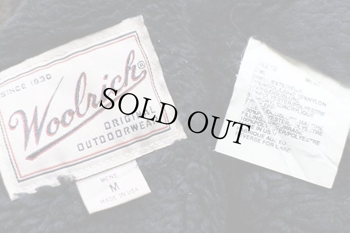 画像4: 90s USA製 Woolrichウールリッチ オンブレチェック ボアライナー ウールジャケット M (4)