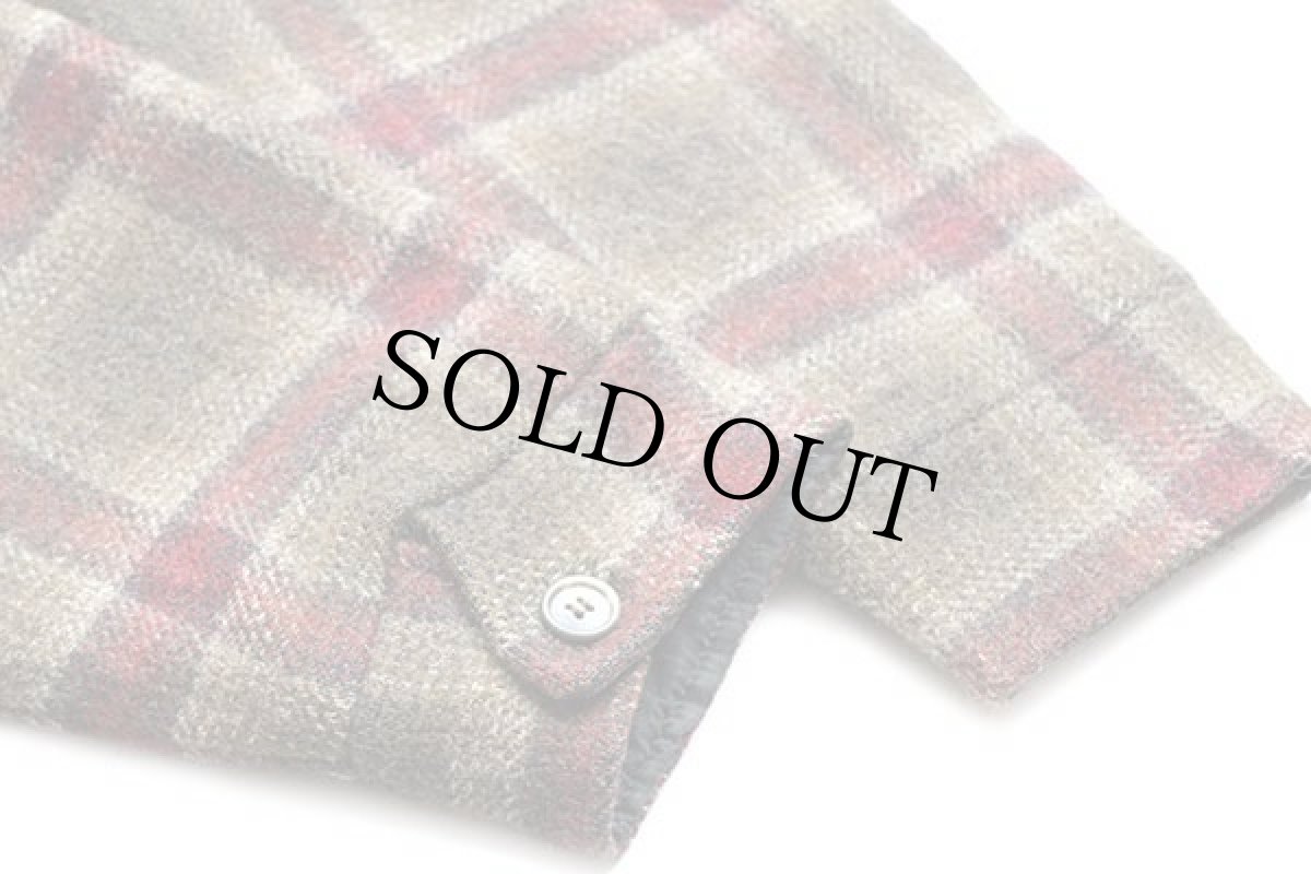 画像7: 90s USA製 Woolrichウールリッチ オンブレチェック ボアライナー ウールジャケット M (7)