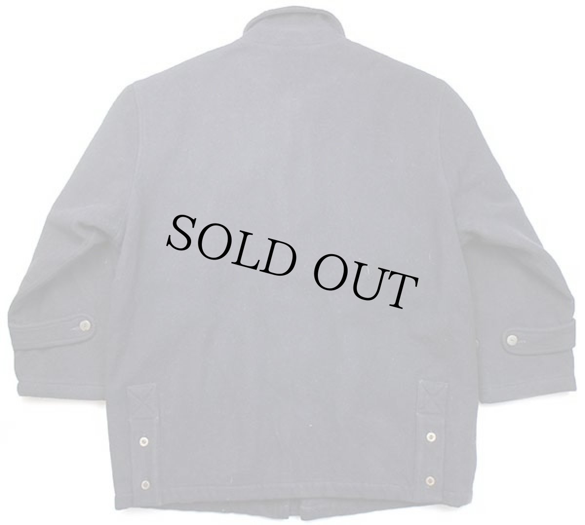 画像2: 90s スペイン製 LACOSTEラコステ キルティングライナー ウール混 フィールドコート 濃紺 M (2)