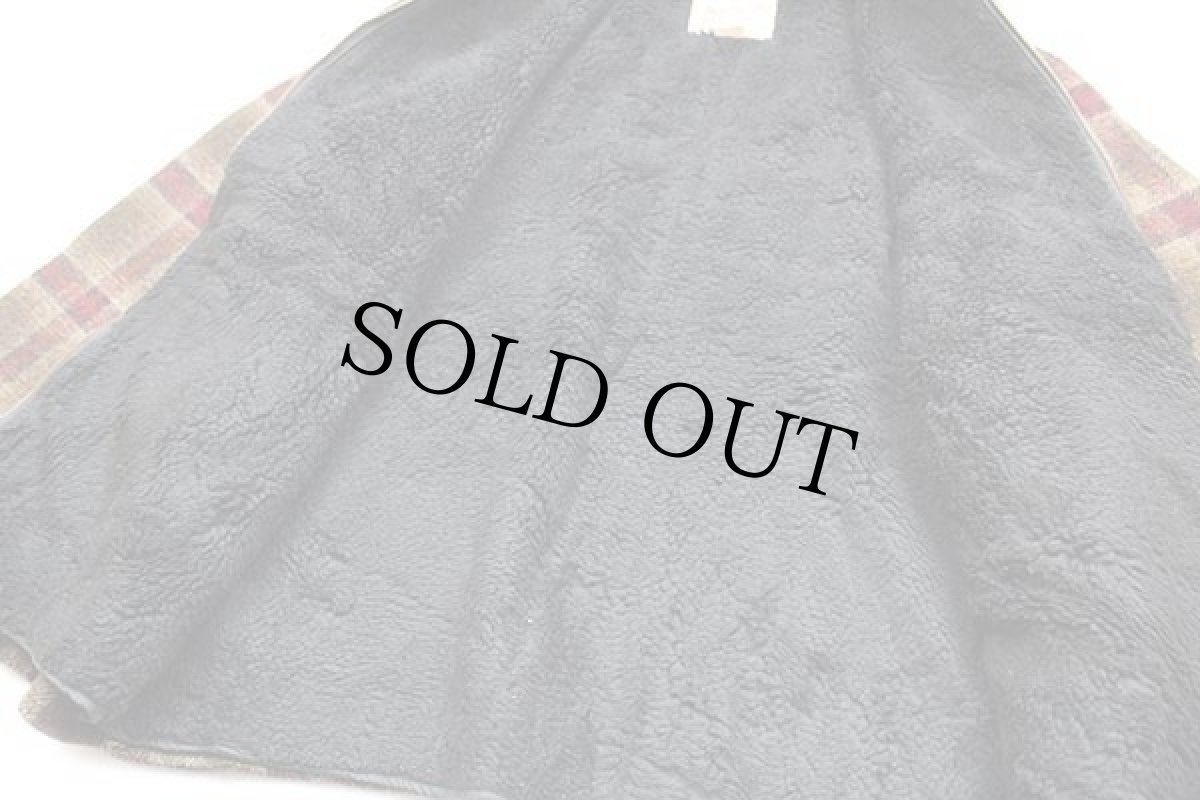 画像5: 90s USA製 Woolrichウールリッチ オンブレチェック ボアライナー ウールジャケット M (5)