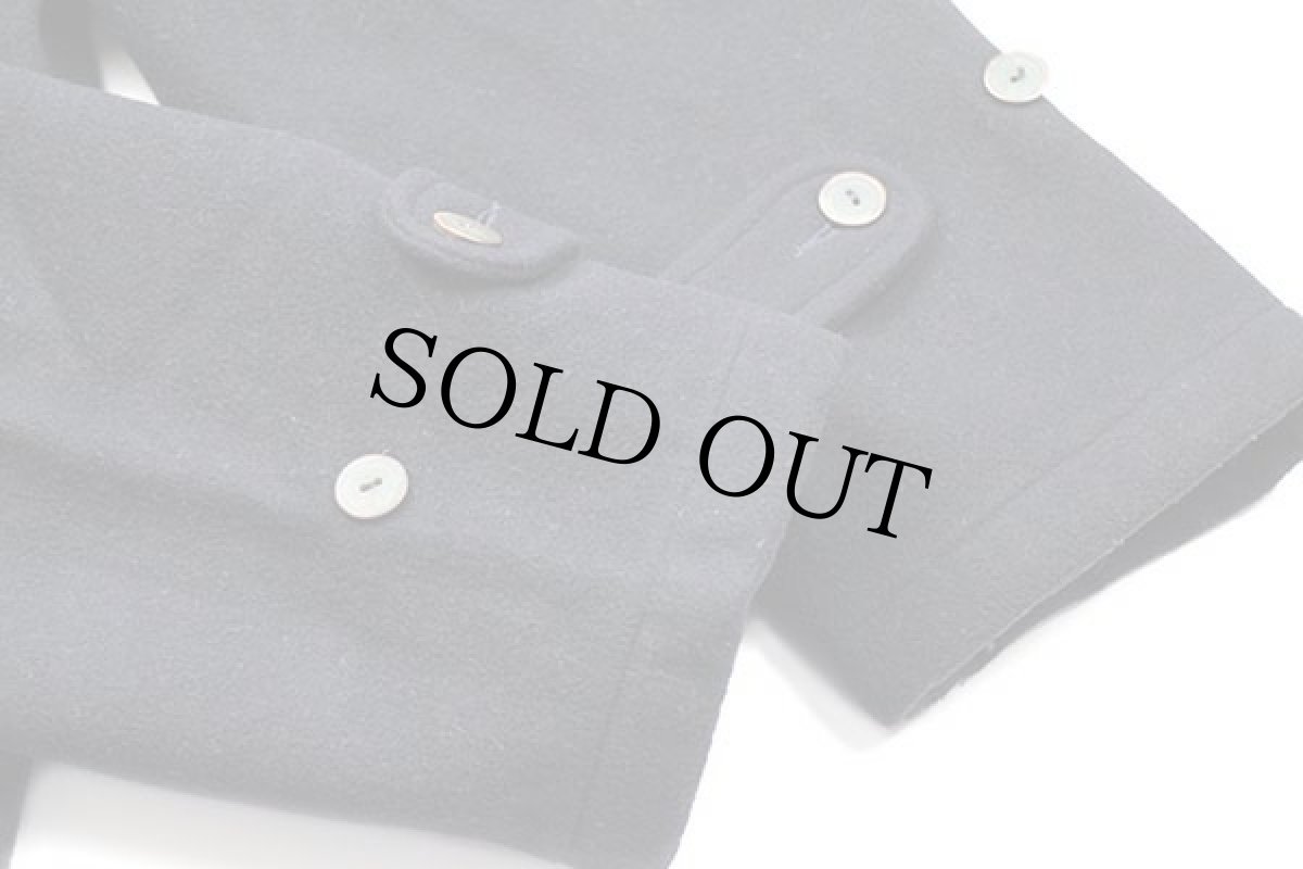 画像8: 90s スペイン製 LACOSTEラコステ キルティングライナー ウール混 フィールドコート 濃紺 M (8)