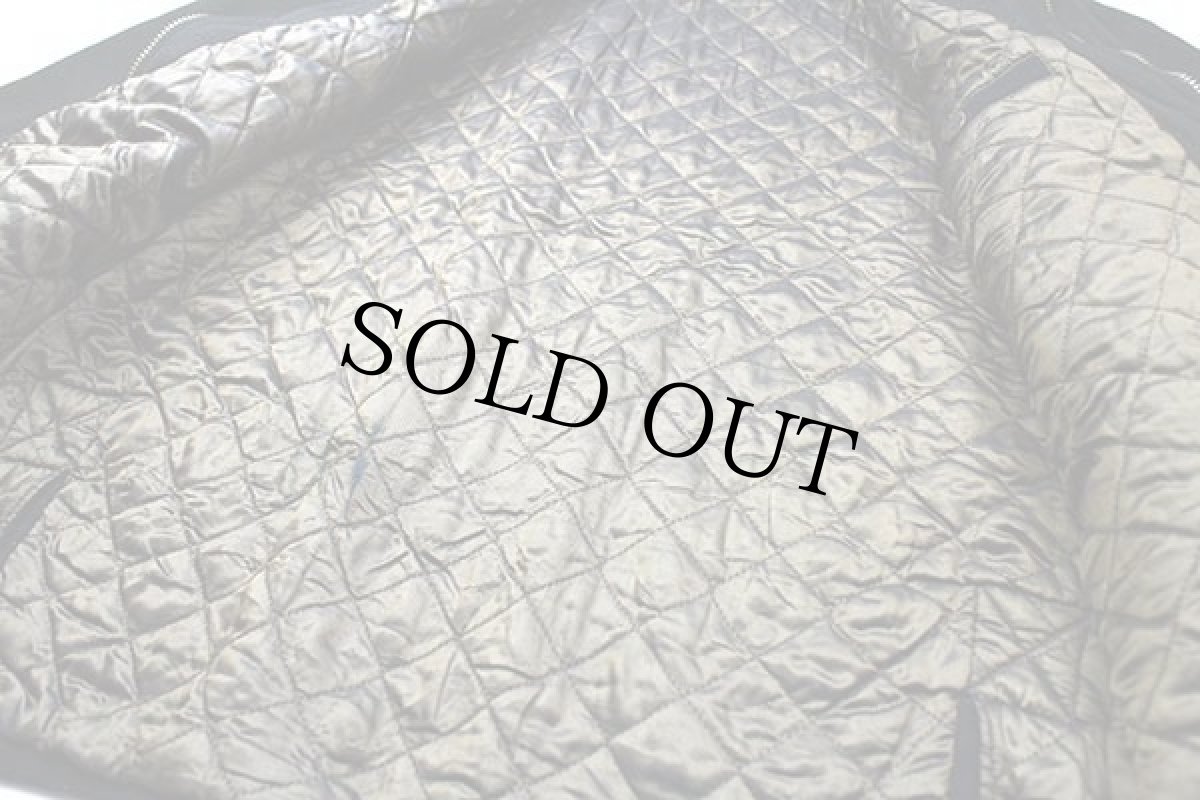 画像5: 90s スペイン製 LACOSTEラコステ キルティングライナー ウール混 フィールドコート 濃紺 M (5)