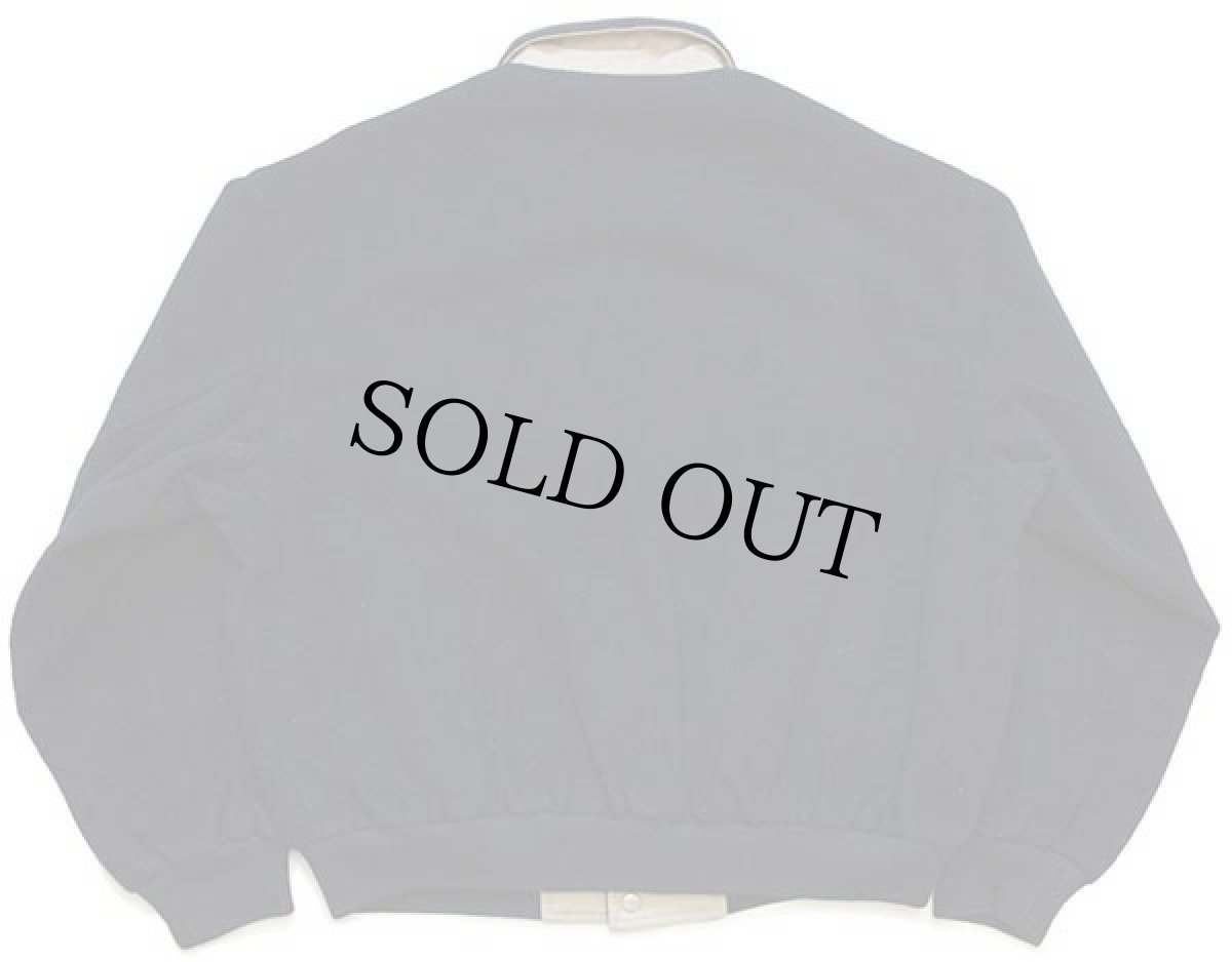 画像2: 90s ポロ ラルフローレン 無地 リバーシブル ウール×コットンジャケット 濃紺×カーキ M (2)