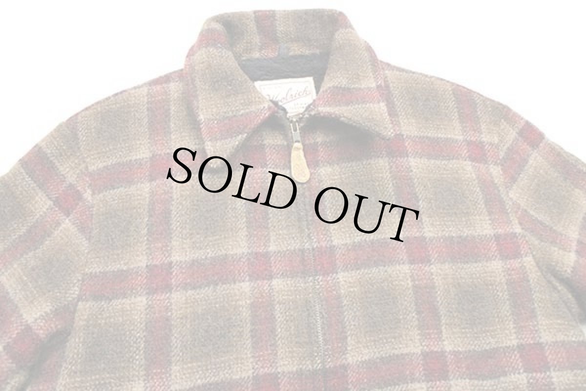 画像3: 90s USA製 Woolrichウールリッチ オンブレチェック ボアライナー ウールジャケット M (3)