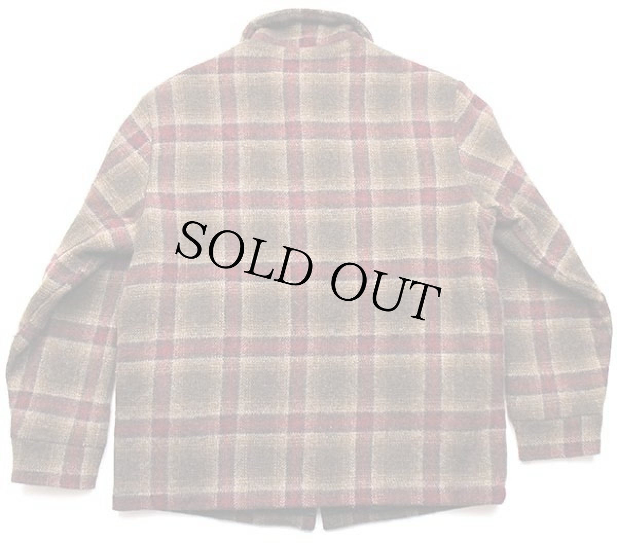 画像2: 90s USA製 Woolrichウールリッチ オンブレチェック ボアライナー ウールジャケット M (2)