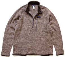 画像1: patagoniaパタゴニア ベターセーター ハーフジップ プルオーバー フリース グレーブラウン ミックス L (1)