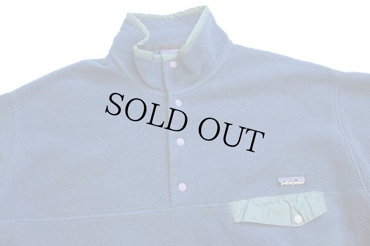 画像3: 90s メキシコ製 patagoniaパタゴニア シンチラ フリース スナップT ダークティール L (3)