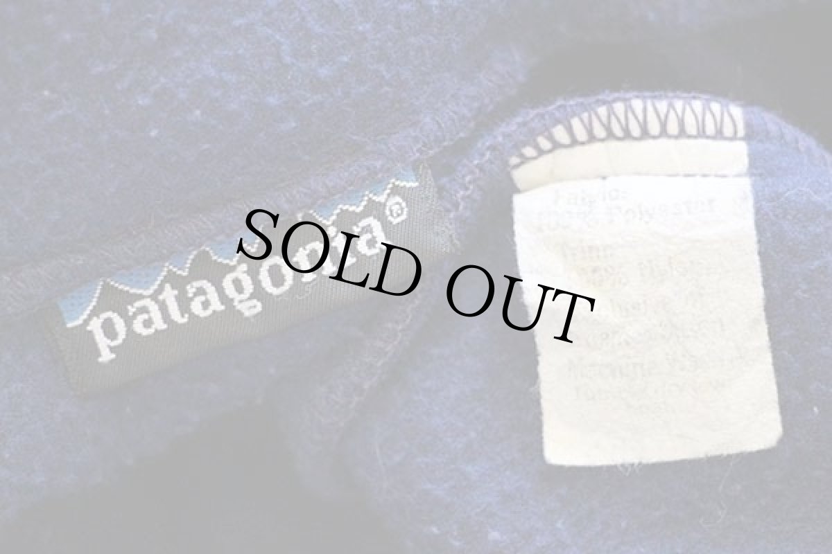 画像4: 80s patagoniaパタゴニア デカタグ フルジップ フリースジャケット 紺 (4)