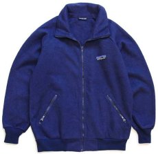 画像1: 80s patagoniaパタゴニア デカタグ フルジップ フリースジャケット 紺 (1)