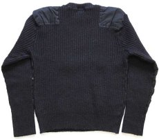 画像2: 80s 英国製 L.L.Bean ウールニット コマンドセーター 黒 (2)