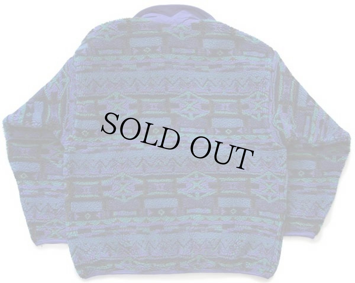 画像2: 90s USA製 Columbiaコロンビア 総柄 ライナー パイル フリースジャケット L-M (2)