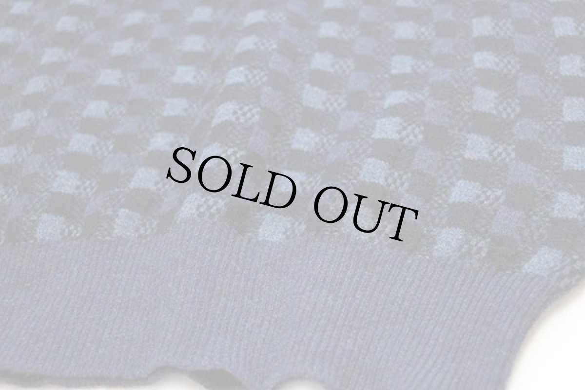 画像5: 英国製 ALAN PAINE アランペイン チェック ラムウールニット セーター L (5)